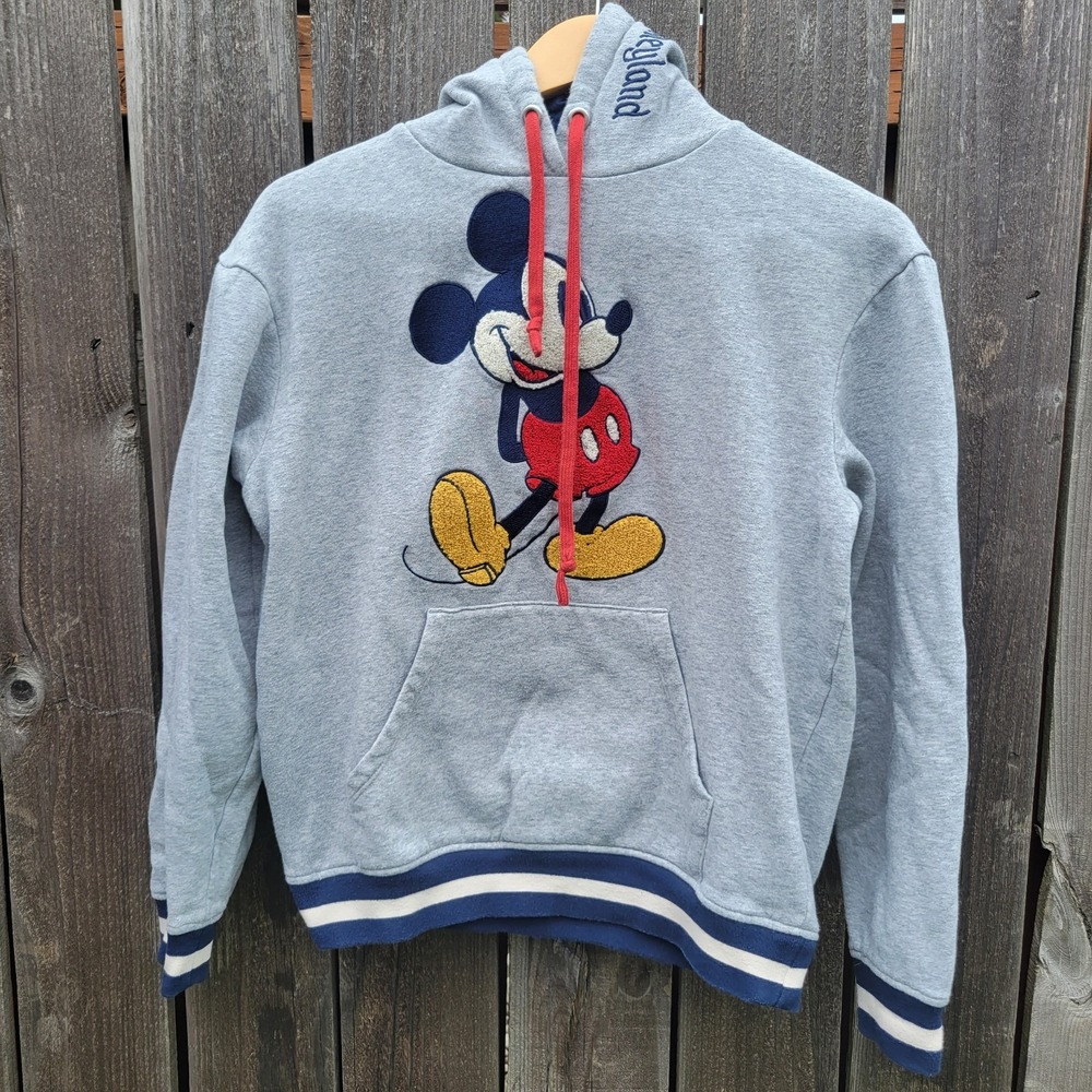 Disney Original Mickey Mouse Gray Women's XS Pullover Hoodie